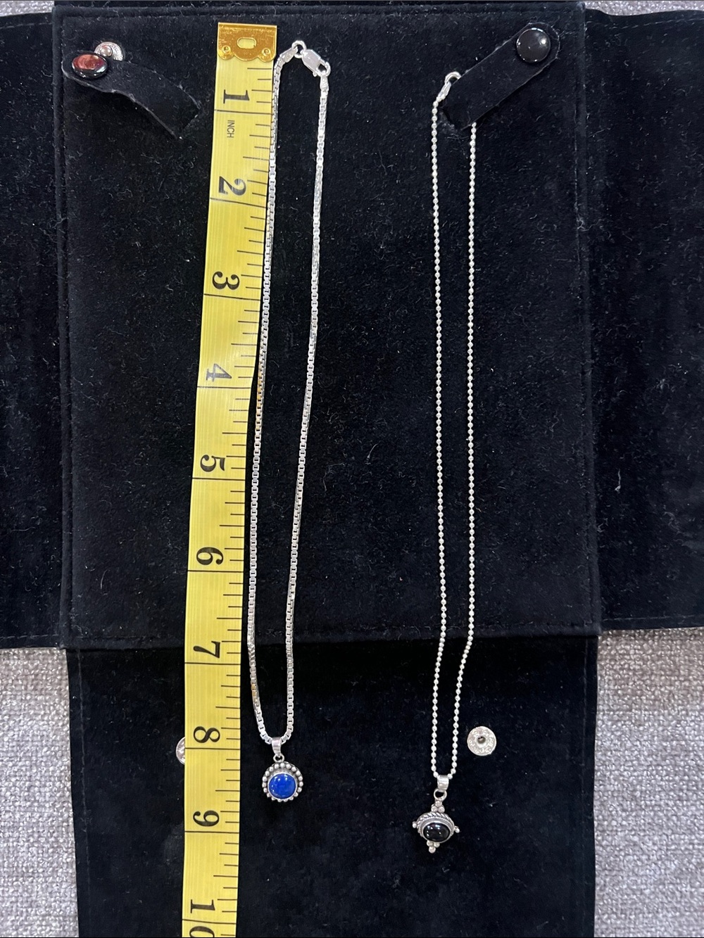 Sterling Silver Blue Pendant Necklace - Women Jewelry